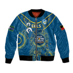 Custom NRL Eels NAIDOC Week Bomber Jacket Keep The Fire Burning Indigenous Art