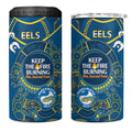 NRL Eels NAIDOC Week 4 in 1 Can Cooler Tumbler Keep The Fire Burning Indigenous Art