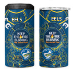 NRL Eels NAIDOC Week 4 in 1 Can Cooler Tumbler Keep The Fire Burning Indigenous Art