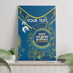 Custom NRL Eels NAIDOC Week Canvas Wall Art Keep The Fire Burning Indigenous Art