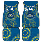 Custom NRL Eels NAIDOC Week Car Mats Keep The Fire Burning Indigenous Art