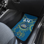 Custom NRL Eels NAIDOC Week Car Mats Keep The Fire Burning Indigenous Art