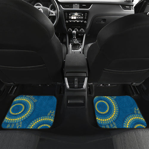 Custom NRL Eels NAIDOC Week Car Mats Keep The Fire Burning Indigenous Art
