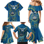 Custom NRL Eels NAIDOC Week Family Matching Mermaid Dress and Hawaiian Shirt Keep The Fire Burning Indigenous Art
