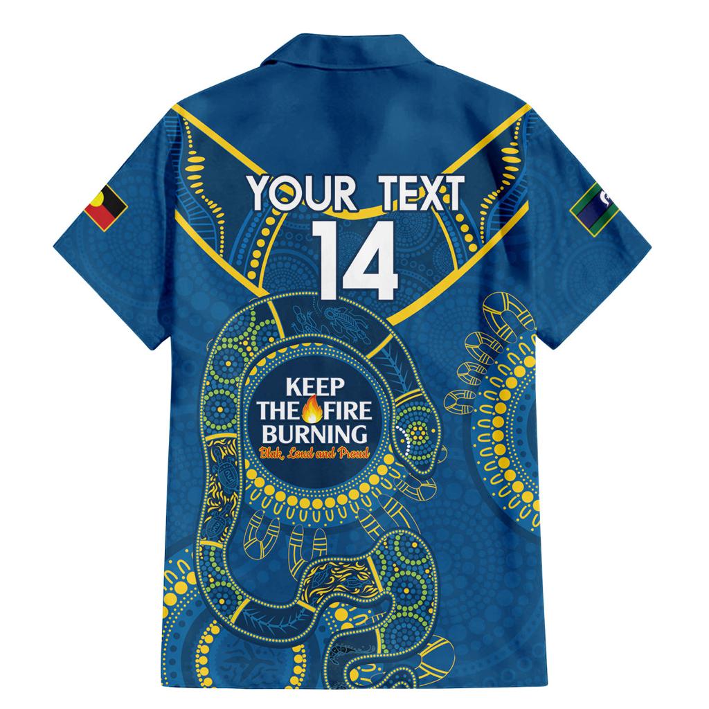Custom NRL Eels NAIDOC Week Family Matching Mermaid Dress and Hawaiian Shirt Keep The Fire Burning Indigenous Art