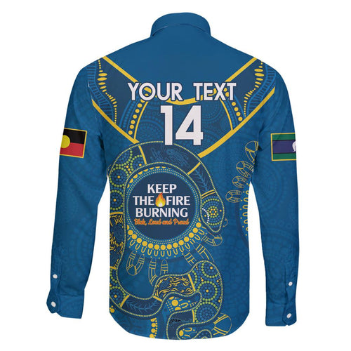 Custom NRL Eels NAIDOC Week Family Matching Puletasi and Hawaiian Shirt Keep The Fire Burning Indigenous Art