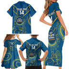 Custom NRL Eels NAIDOC Week Family Matching Short Sleeve Bodycon Dress and Hawaiian Shirt Keep The Fire Burning Indigenous Art