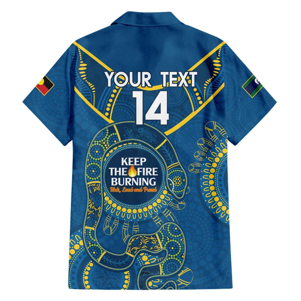 Custom NRL Eels NAIDOC Week Family Matching Short Sleeve Bodycon Dress and Hawaiian Shirt Keep The Fire Burning Indigenous Art