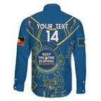 Custom NRL Eels NAIDOC Week Family Matching Short Sleeve Bodycon Dress and Hawaiian Shirt Keep The Fire Burning Indigenous Art