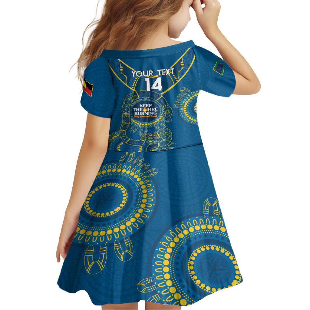 Custom NRL Eels NAIDOC Week Family Matching Tank Maxi Dress and Hawaiian Shirt Keep The Fire Burning Indigenous Art