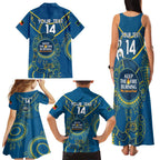 Custom NRL Eels NAIDOC Week Family Matching Tank Maxi Dress and Hawaiian Shirt Keep The Fire Burning Indigenous Art