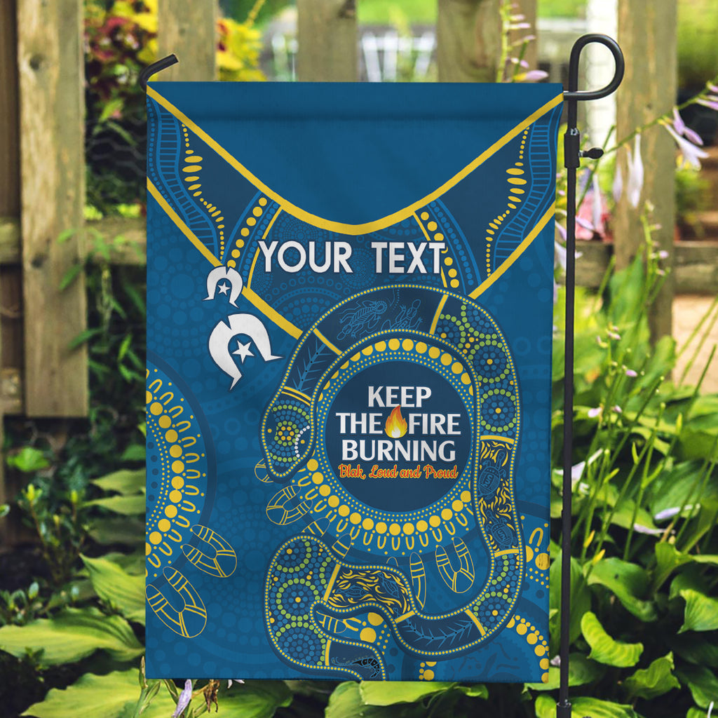 Custom NRL Eels NAIDOC Week Garden Flag Keep The Fire Burning Indigenous Art