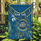 Custom NRL Eels NAIDOC Week Garden Flag Keep The Fire Burning Indigenous Art