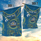 Custom NRL Eels NAIDOC Week Garden Flag Keep The Fire Burning Indigenous Art