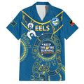 Custom NRL Eels NAIDOC Week Hawaiian Shirt Keep The Fire Burning Indigenous Art