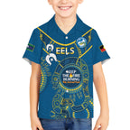 Custom NRL Eels NAIDOC Week Hawaiian Shirt Keep The Fire Burning Indigenous Art
