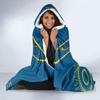 Custom NRL Eels NAIDOC Week Hooded Blanket Keep The Fire Burning Indigenous Art