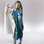 Custom NRL Eels NAIDOC Week Hooded Blanket Keep The Fire Burning Indigenous Art