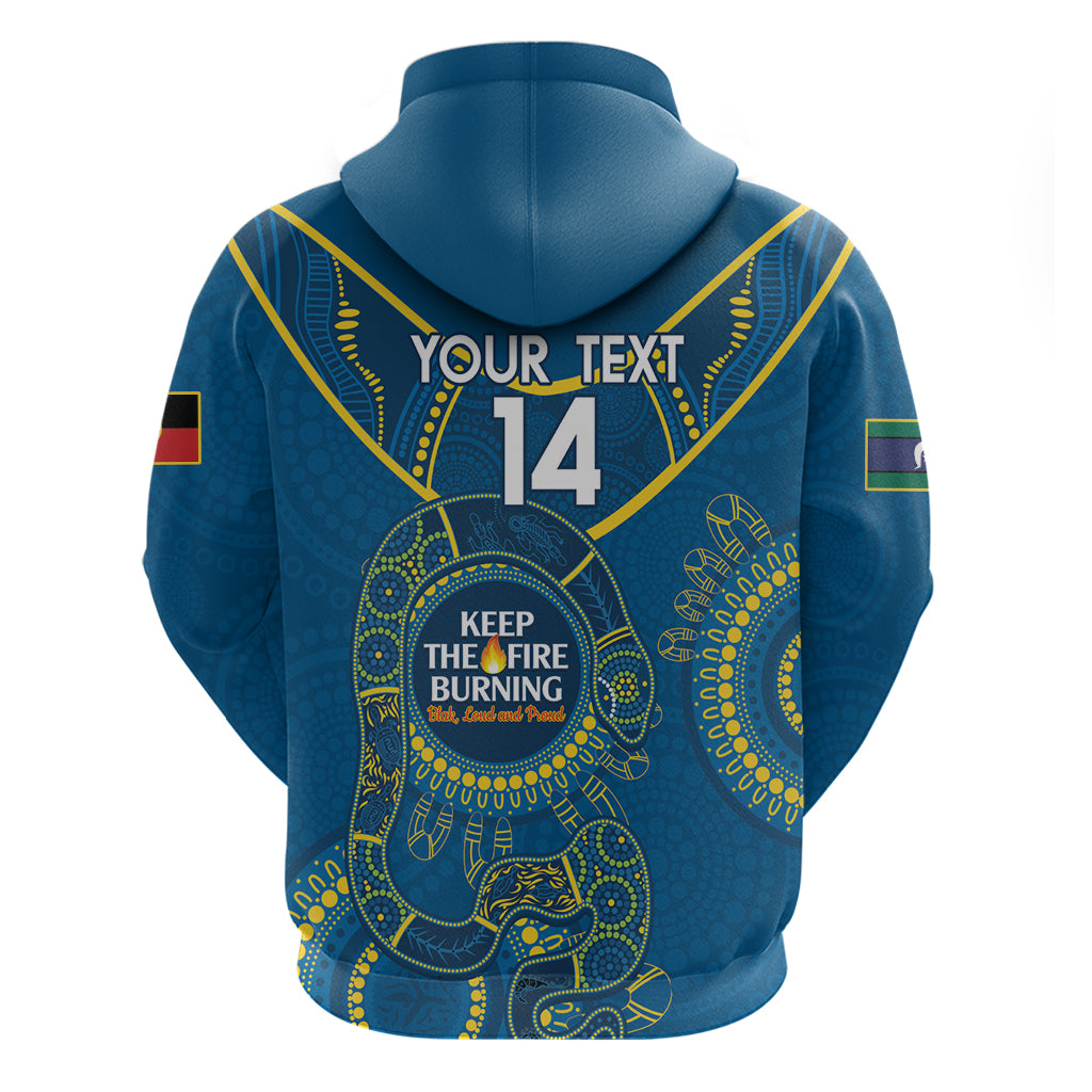 Custom NRL Eels NAIDOC Week Hoodie Keep The Fire Burning Indigenous Art