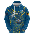 Custom NRL Eels NAIDOC Week Hoodie Keep The Fire Burning Indigenous Art