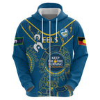 Custom NRL Eels NAIDOC Week Hoodie Keep The Fire Burning Indigenous Art