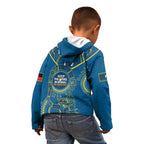 Custom NRL Eels NAIDOC Week Kid Hoodie Keep The Fire Burning Indigenous Art