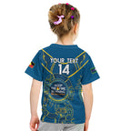 Custom NRL Eels NAIDOC Week Kid T Shirt Keep The Fire Burning Indigenous Art