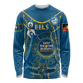 Custom NRL Eels NAIDOC Week Long Sleeve Shirt Keep The Fire Burning Indigenous Art