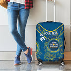 Custom NRL Eels NAIDOC Week Luggage Cover Keep The Fire Burning Indigenous Art
