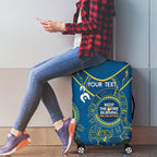 Custom NRL Eels NAIDOC Week Luggage Cover Keep The Fire Burning Indigenous Art
