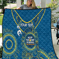 Custom NRL Eels NAIDOC Week Quilt Keep The Fire Burning Indigenous Art