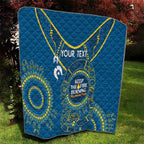 Custom NRL Eels NAIDOC Week Quilt Keep The Fire Burning Indigenous Art