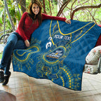 Custom NRL Eels NAIDOC Week Quilt Keep The Fire Burning Indigenous Art