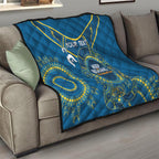 Custom NRL Eels NAIDOC Week Quilt Keep The Fire Burning Indigenous Art