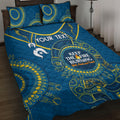 Custom NRL Eels NAIDOC Week Quilt Bed Set Keep The Fire Burning Indigenous Art