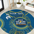 Custom NRL Eels NAIDOC Week Round Carpet Keep The Fire Burning Indigenous Art