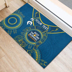 Custom NRL Eels NAIDOC Week Rubber Doormat Keep The Fire Burning Indigenous Art