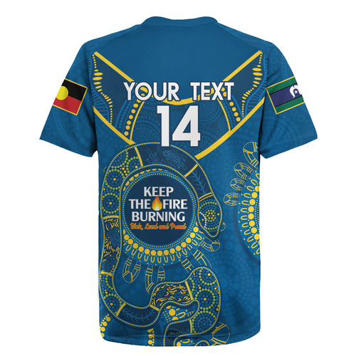 Custom NRL Eels NAIDOC Week Rugby Jersey Keep The Fire Burning Indigenous Art