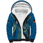 Custom NRL Eels NAIDOC Week Sherpa Hoodie Keep The Fire Burning Indigenous Art