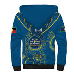 Custom NRL Eels NAIDOC Week Sherpa Hoodie Keep The Fire Burning Indigenous Art