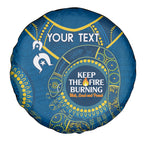 Custom NRL Eels NAIDOC Week Spare Tire Cover Keep The Fire Burning Indigenous Art