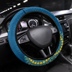 NRL Eels NAIDOC Week Steering Wheel Cover Keep The Fire Burning Indigenous Art