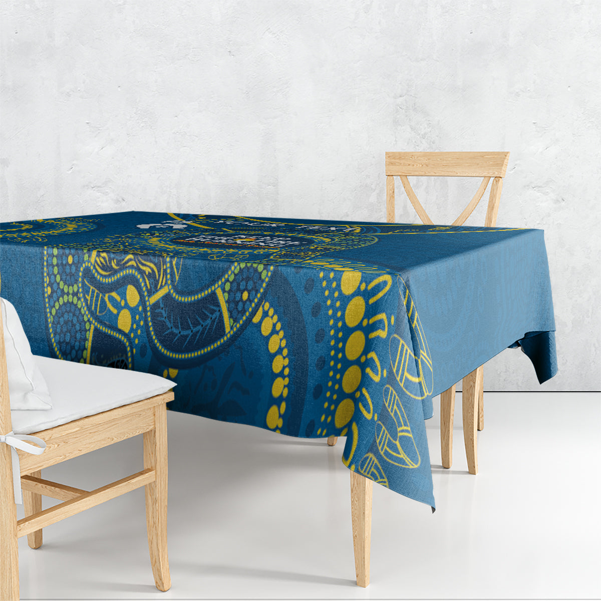 Custom NRL Eels NAIDOC Week Tablecloth Keep The Fire Burning Indigenous Art