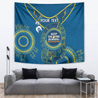 Custom NRL Eels NAIDOC Week Tapestry Keep The Fire Burning Indigenous Art