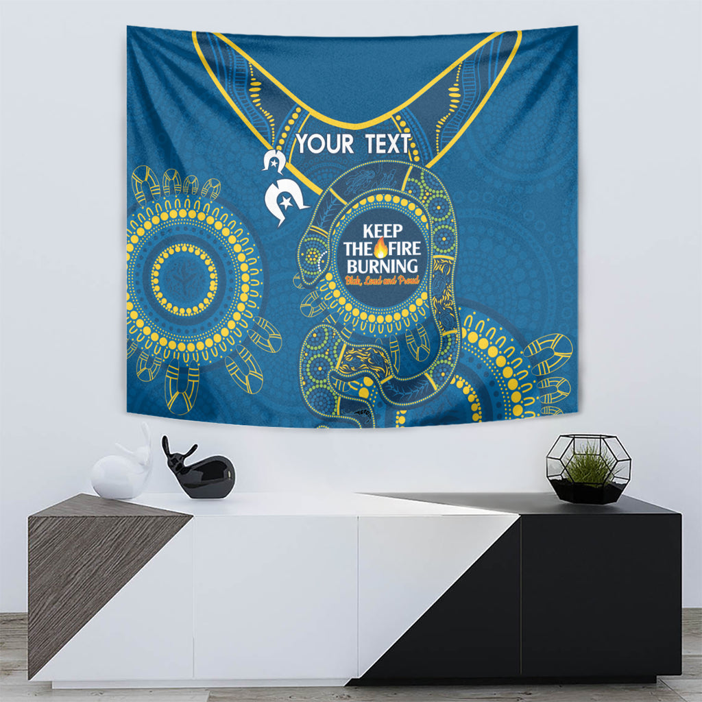 Custom NRL Eels NAIDOC Week Tapestry Keep The Fire Burning Indigenous Art