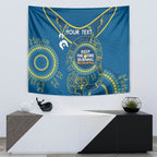 Custom NRL Eels NAIDOC Week Tapestry Keep The Fire Burning Indigenous Art