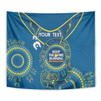 Custom NRL Eels NAIDOC Week Tapestry Keep The Fire Burning Indigenous Art