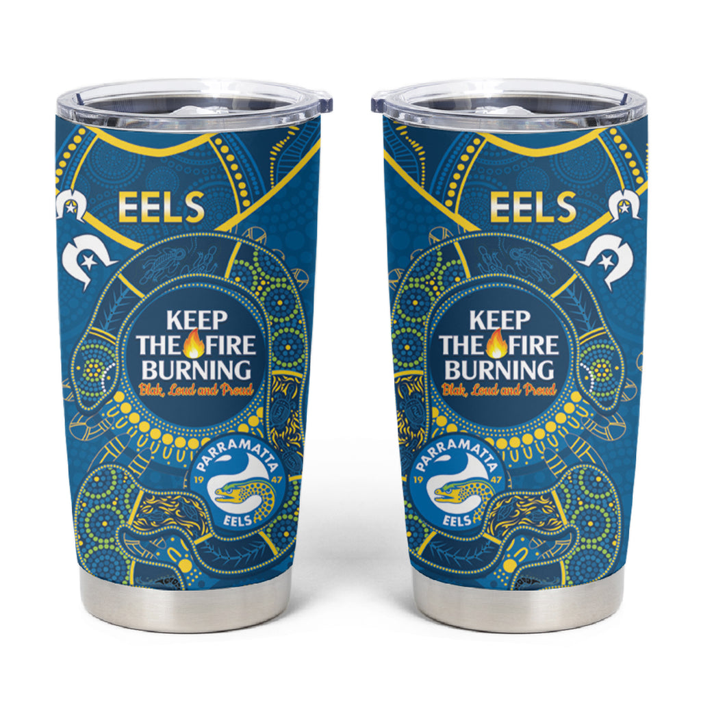 NRL Eels NAIDOC Week Tumbler Cup Keep The Fire Burning Indigenous Art