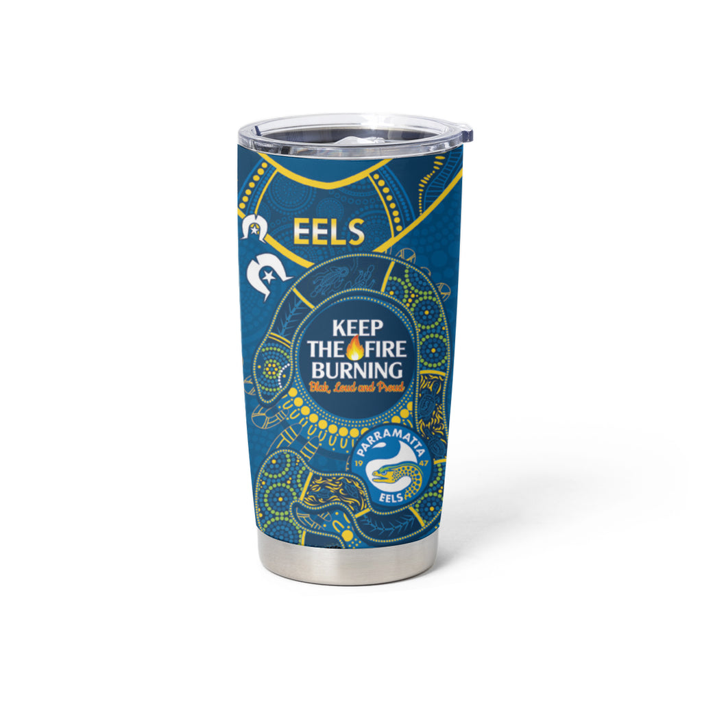 NRL Eels NAIDOC Week Tumbler Cup Keep The Fire Burning Indigenous Art