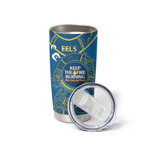 NRL Eels NAIDOC Week Tumbler Cup Keep The Fire Burning Indigenous Art